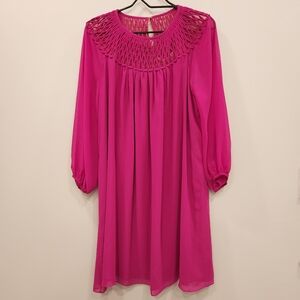 NWT Trina Turk Shining Light Midi Dress Color Viola Pink